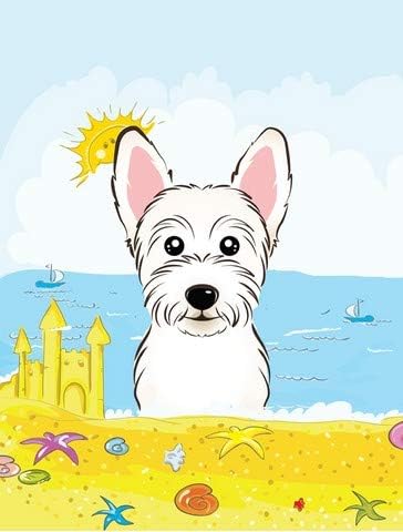 Westie Summer Beach Flag Garden