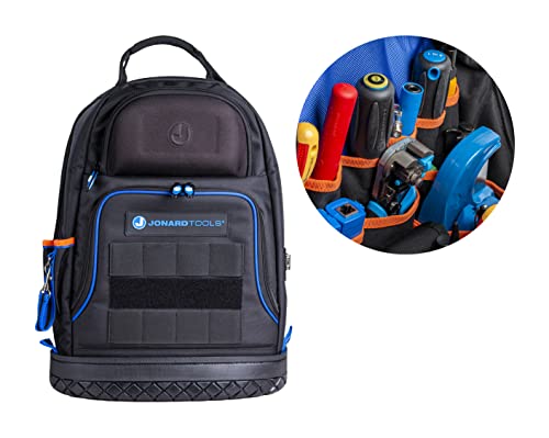 Jonard Tools BP-100 Heavy Duty Technician's Pro Tool Bag Backpack ...