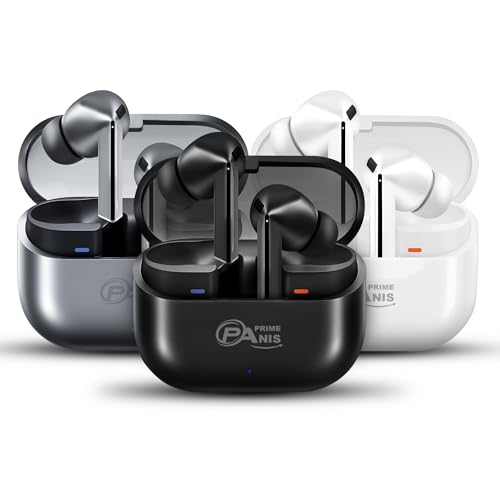 Image of Buds3 Pro TWS Wireless Earbuds, Bluetooth v5.4 Headphones, HiFi Stereo Deep Bass,USB-C | iOS /Android Compatible Earphones (Grey)