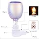 Syfunlv Elektrische Duftlampe, Feuerwerk Aroma Lampe, 3D Elektrische Glas Duftlampe,künstliche Feuerwerke Kerzenölbrenner Nachtlicht Dekorative Lampe für Zuhause Schlafzimmer (Stil 1)