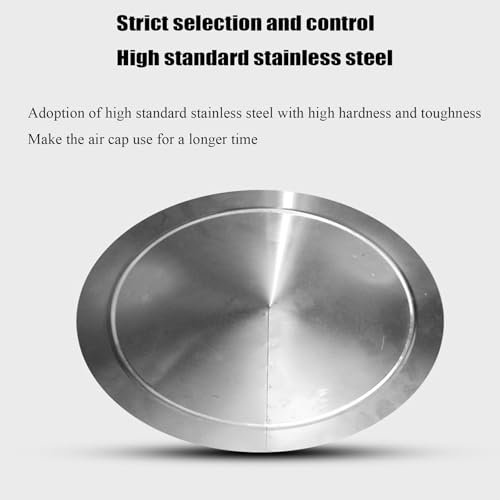 Tapa de Chimenea Universal de Acero Inoxidable 304, Abrazaderas Ajustables, Cubierta de Chimenea cónica SD para Todo Tipo de Clima, Robusta y Duradera, Que logra una ventilación óptima.