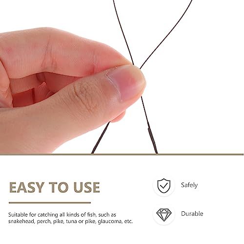 Todolomy 100 piezas líderes de pesca portátiles miniatura 2