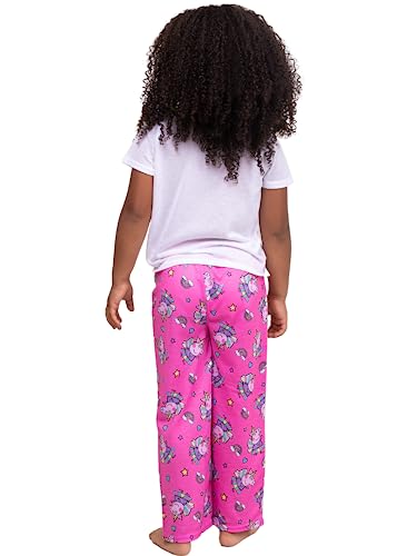 Peppa Pig Toddler Girls Unicorn Princess Short Sleeve and Pants 2-Piece Toddlers Pajama Set, Size 3T3