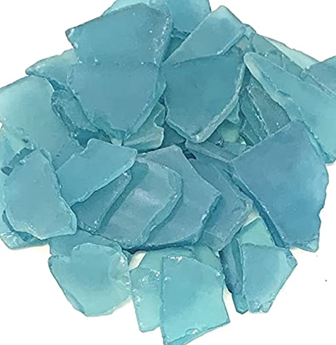 Nautical Crush Trading Sea Glass Craft - Beach Glass Craft - Teal - Sea Glass DÃ©cor - Sea Glass Vase Filler - Sea Glass Crafting - Bag of Sea Glass - Craft Glass - Vase Fillers Glass (22 Ounces)
