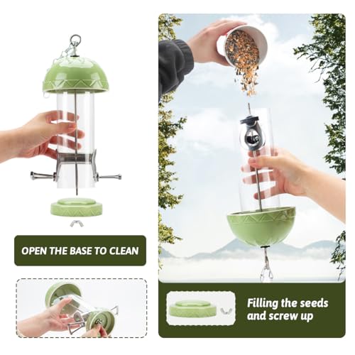 Cedar Alpha CA2004-1 Squirrel Proof Bird Feeder For Outside - Ceramic Stainless Steel Hardwares thumb #1