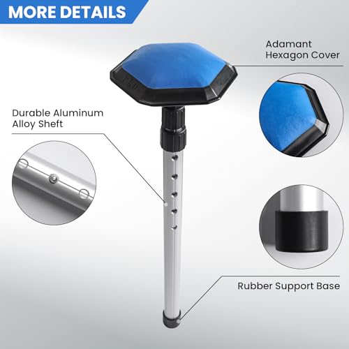 Bolsa de viaje de golf XJBTBA con soporte de aluminio ajustable de 4 secciones 4