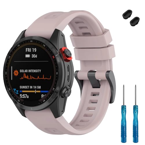 Lyforaz�o���h Garmin Fenix 8/8 Pro 47mm & Descent G2�Ή� �\�t�g�V���R�������p�r���v�o���h�X�g���b�v���X�g�o���h Instinct 3/E 45MM�p Descent G2�X�}�[�g�E�H�b�`���f�B�[�X �����Y (