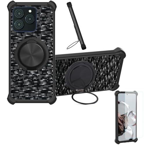 �Ή� Hot Pepper H5 P26a �P�[�X Phone Case [1�� 9H+�d�x���� �K���X�t�B����][360°��]���X�^���h�A�}�O�l�b�g��]CX-11-HEI