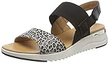 G-Weite Caprice Damen 9-9-28701-26 Flache Sandale, LT Grey Leo CO, 38 EU