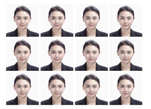 Passport Photo 2X2 Inches (12 pcs), 2,4,6,8,10,12,20 pcs, Passport Pictures for ID, Visa, Immigration, Application, Green Card (12)