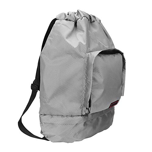 Ichiias Mochila esportiva de grande capacidade, prática à prova d'água para escola em casa (cinza)