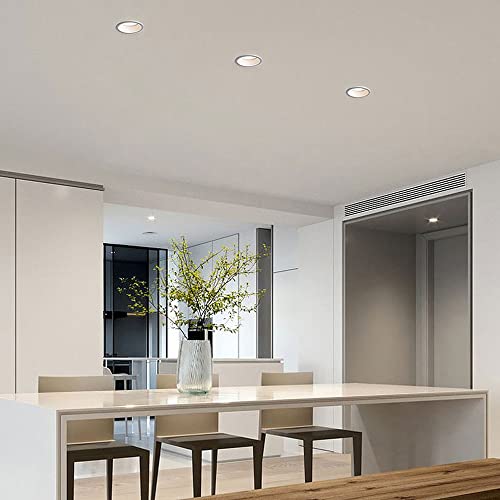 Usmjqvz White Aluminum Led Can Light 7W,10W,12W Led Recessed Lighting Living Room Surface Mount Recessed Ceiling Lighting Shop Led Recessed Downlight,(5 Pack) #TOP2