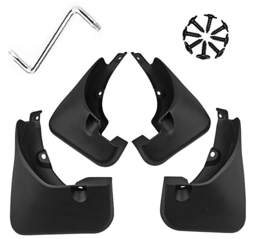 Image of Mud Flaps Mud Guards Fit for 2006-2012 Toyota RAV4 2.4L with Fender Flares, Front & Rear Mud Splash Guards Accessories - 4 Pc, Black