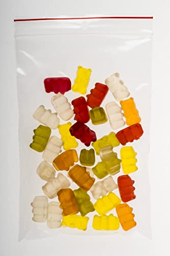 Pakico | 100 Plastikbeutel 6 x 8 cm Wiederverschließbare Durchsichtige | Dick und Haltbar | Verschlussbeutel | Kekstüten | Schmuckverpackungen | Lebensmittelbeutel | Kleine Ziplock-Beutel