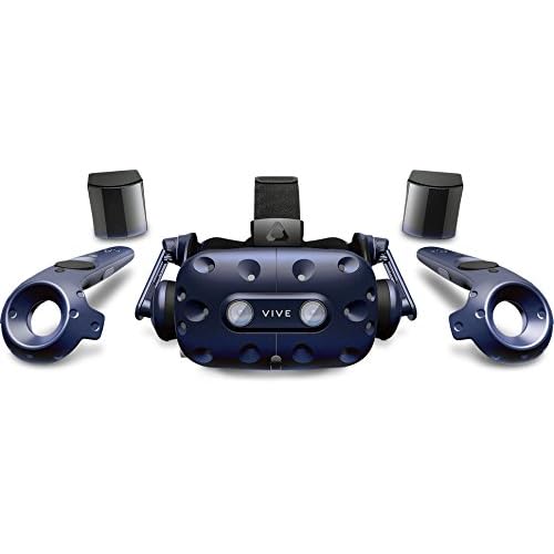 HTC Vive Pro VR System steamvrtm Basisstationen 2.0, Controller (2018), und allen notwendigen Zubehör. Unterstützt steamvrtm 2.0 room-scale Tracking bis zu 20 'X20'