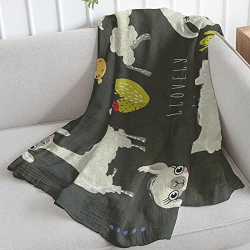 Couvertures en microfibre douce Lama et Alpaga pour réchauffer vos nuits - 6
