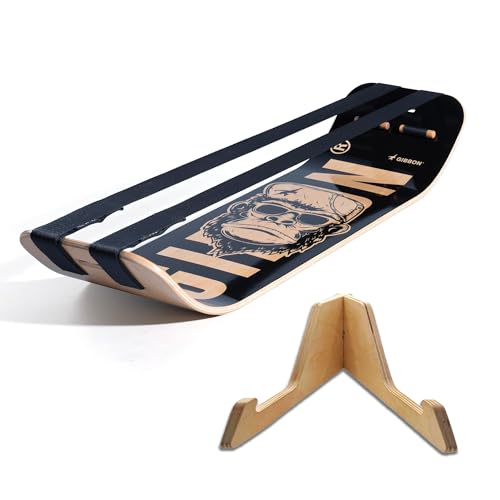Image of GIBBON SlackBoard, Balance Board Kids & Adults, Slackline Balance Trainer | 1 & 2 Line Options, Slack Board, Core Workout Equipment, Home Gym Training, Standing Desk Exercise, Yoga, Agility, Pilates