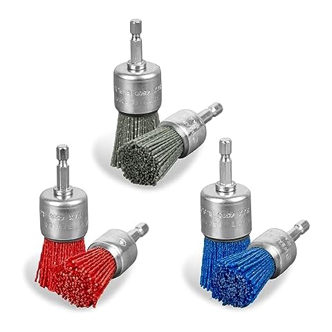 SALI 6 Pack Nylon Wire Brush Set Cover