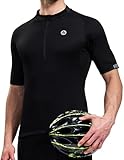 Photo Gallery nepest maglia da ciclismo da uomo, a maniche corte, con mezza zip, 4 tasche, traspirante, colore scontro, nero/nero, m Photo Gallery nepest maglia da ciclismo da uomo, a maniche corte, con mezza zip, 4 tasche, traspirante, colore scontro, nero/nero, m