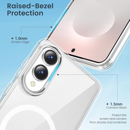 Image of Back Case Cover for Samsung Galaxy S 25 Edge 5G | Mag-Safe Compatible | Transparent Mobile Phone Case Cover for Samsung Galaxy S 25 Edge 5G | Samsung S25Edge 5G TPU Transparent Back Cover