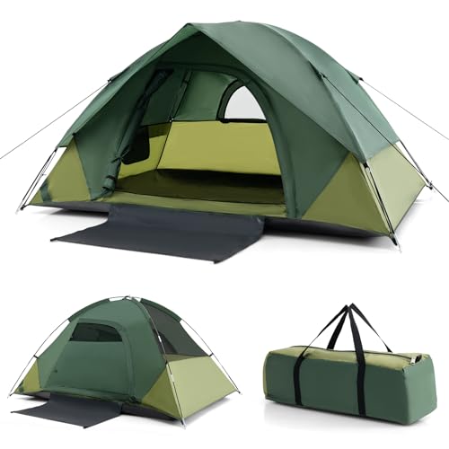 COSTWAY 2-person Camping Tent, Lightweight Outdoor Dome Tent