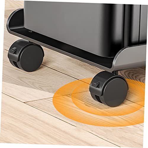 Soporte móvil para torre de CPU NUOBESTY, con ruedas, para computadora y monitor miniatura 4