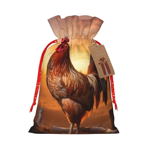 rannsut Bolsas de regalo de Navidad con cordón para almacenamiento de paquetes de Navidad, suministros de fiesta de Navidad