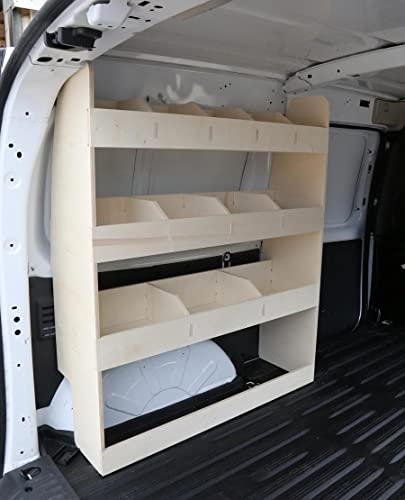 Estanterías para Furgonetas - Se Ajusta a Renault KANGOO Maxi L2 (Maxi) 2008-21 Estantería Trasera para el Lado del Conductor