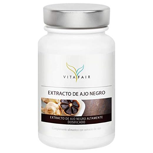 Extracto de Ajo Negro 10:1-500mg por Porción - 90 cápsulas - Alta Dosis, Fermentado e Inodoro - Vegano - Hecho en Alemania