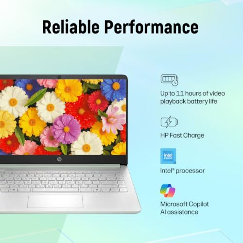 Image of HP 14 inch HD Student Business Laptop, Intel N150, 4GB RAM, 384GB Storage