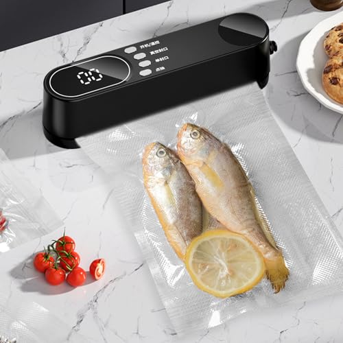 Scelleur sous vide rechargeable et compact pour conservation des aliments - 4