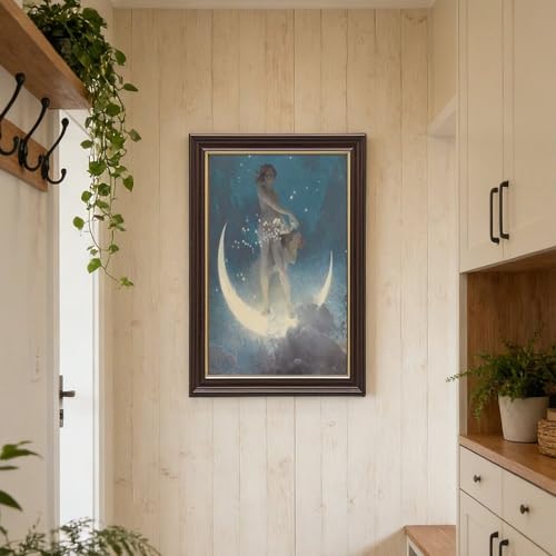 Impression sur toile avec étoiles diffusées tableau Edwin Blashfield de décoration murale - 6