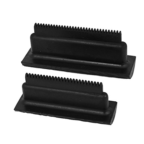 uxcell Wood Graining Tool MS8 Household Wall Art Paint Rubber DIY Set Black 2 in 1