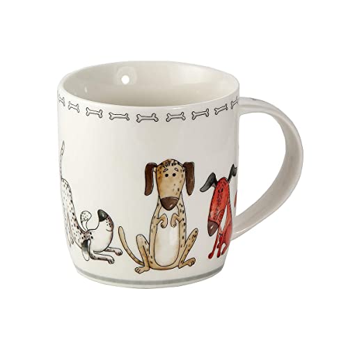 Tea Mugs For Women, Men And Kids - Ceramic Coffee Mugs Set Of 4 - Fun Coffee Mugs - Dog Lovers Gifts - Dishwasher & Microwave Safe, 350Ml / 12Oz, 4 Pieces (Funny Dogs, Multicolor) #TOP7
