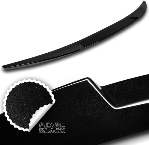 Miniatura 2 de W-Power - Alerón de tapa trasera de maletero de plástico ABS estilo V compatible con Mazda 3 Sedan 2019-2023, 2020 2021 2022 (negro perla)