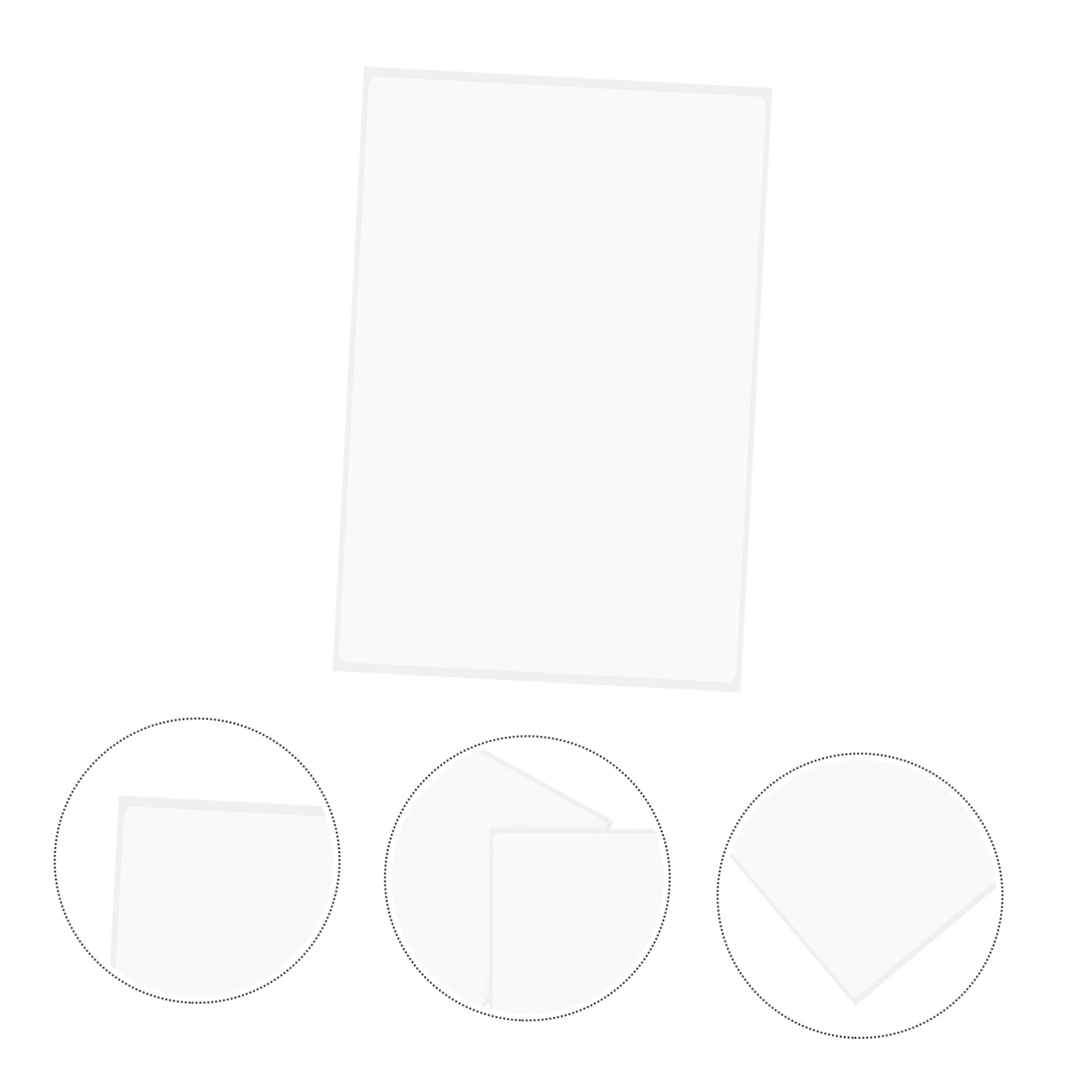 Etiquetas Adhesivas de Papel Sintético 4x6 Pulgadas, 160 Hojas