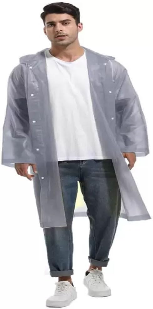 Men Polyester Long RainCoat Pocho Barsaati with Adjustable Cap and Cover (Pack of 1)-picture-26