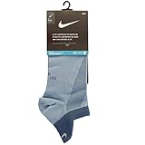 Nike Elite Lightweight No-Show Tab Sock (Blue Grey/Ocean Fog, Men Shoe Size 8-9.5)