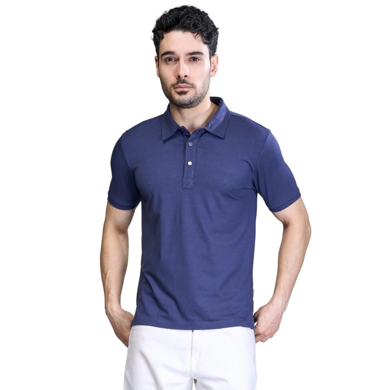 Image of Interwove Bamboo Knitted Polo T-Shirt