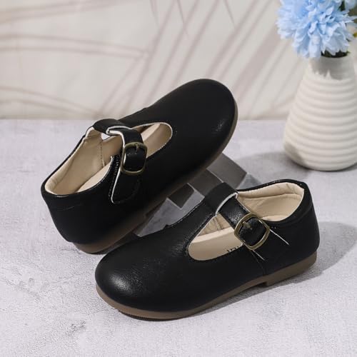Girls' Mary Jane Shoes – Red Dress Shoes with Buckle, Perfect for School and Uniform, Comfortable and Stylish Girls' Shoes3