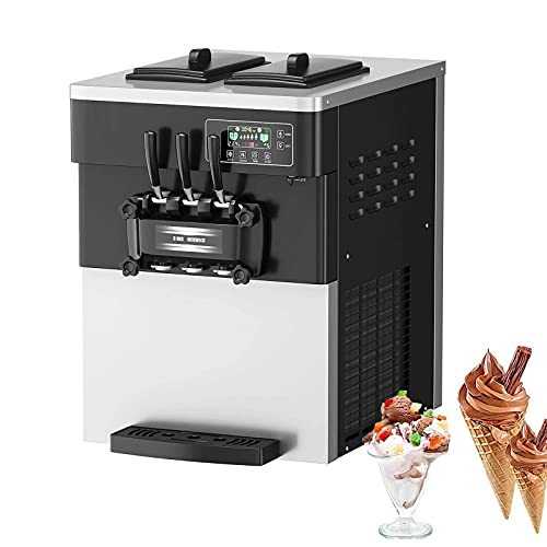 2200W Kommerzielle Eismaschine, Soft & Hard Serve Desktop Automatische Eismaschine Mit LCD-Display, 3…