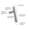 LittleMum T-Bar Massage Tool - Myofascial & Foot Reflexology Massager, Stainless Steel, Heavy Duty