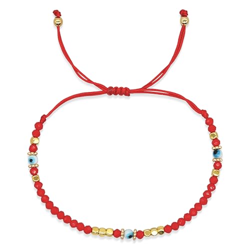 Evil Eye Protection Bead Bracelets for Women Girls, Handmade String Beaded Bracelet Adjustable Jewelry Gifts…