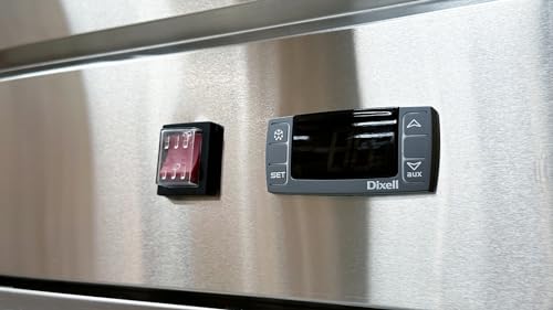 Image of Commercial Reach In Refrigerator, ETL 3 Door Fridge Cooler Merchandiser, 83 inch W 61 cu.ft. Stainless Steel Interior KR-82B