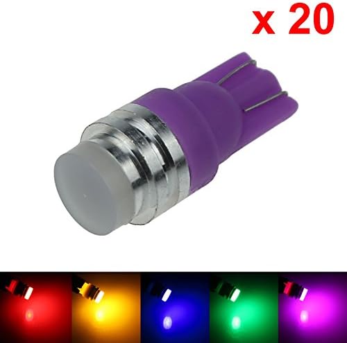 ZHANSHENZHEN RGB Auto T10 W5W Interior (Map/Dome) Light Changing Color 1 Emitters COB SMD LED DC 12V 464 555 558 A131-RGB (Pack of 20)