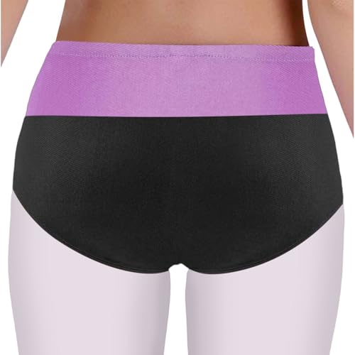 Kids Girls Underwear High Waist Stretchy Gymnastics Dance Briefs Full Coverage Hipster Panties4