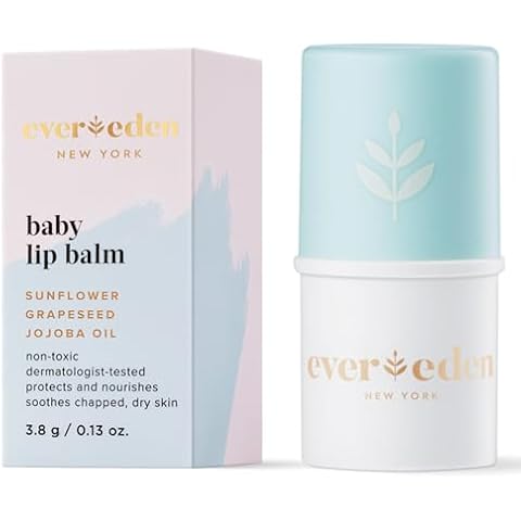 Evereden Baby Lip Balm, 0.13 oz | Clean Baby Care | Non-toxic and Fragrance Free Baby Skincare Cover