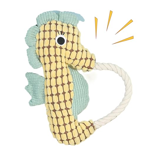 豪華なきしむ犬のおもちゃ、犬のぬいぐるみ噛むおもちゃ,犬のきしみの歯が生えるぬいぐるみのおもちゃ | コットンロープインタラクティブなゲーム、攻撃的なチーカーのためののある紙と一緒にペットの面白い人形