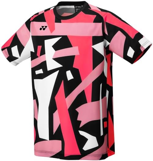 YONEX Men's Athletic T-Shirt, Model 16743, Geometric Print, Short Sleeve