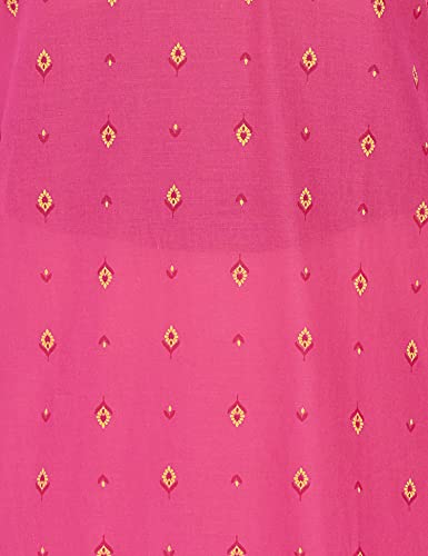 Image of Rangriti Pink Cambric Cotton Straight Kurta